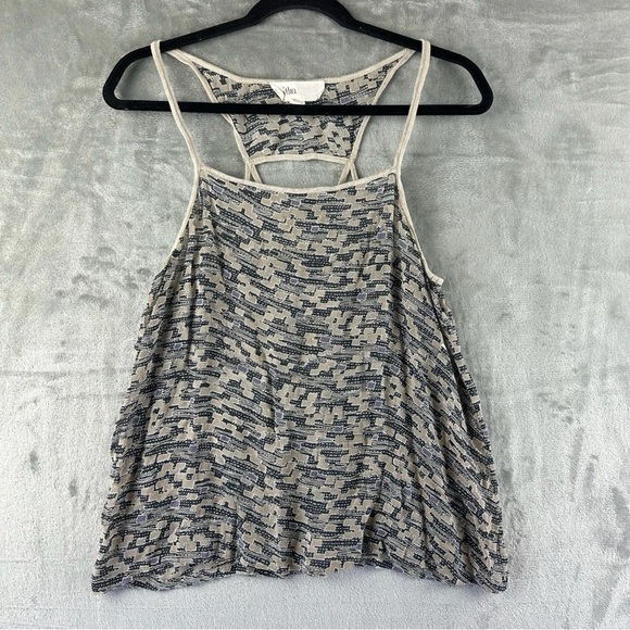 Anthropologie Lilka Tank Top Women's M Multicolor Silk Sheer - Picture 1 of 7